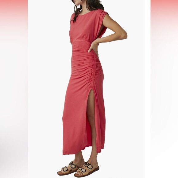 Free People Lakeside Ruched Open Back Dress - Picture 1 of 11